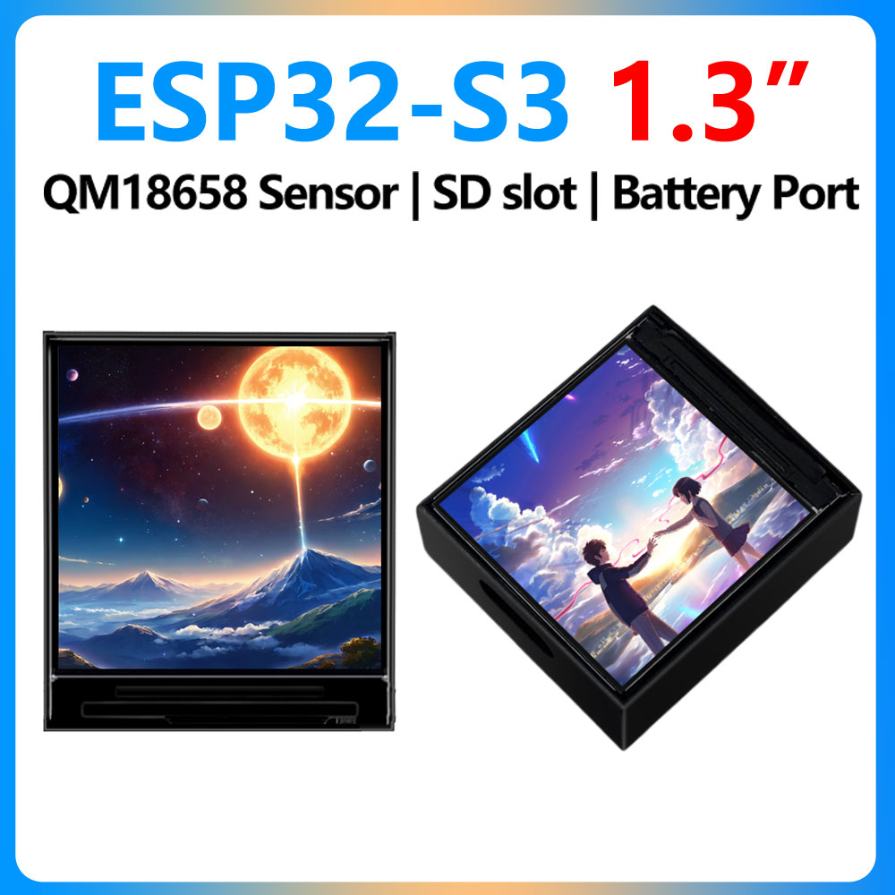 Lolin S3 - Waveshare ESP32-S3 1.3 inç LCD Mini