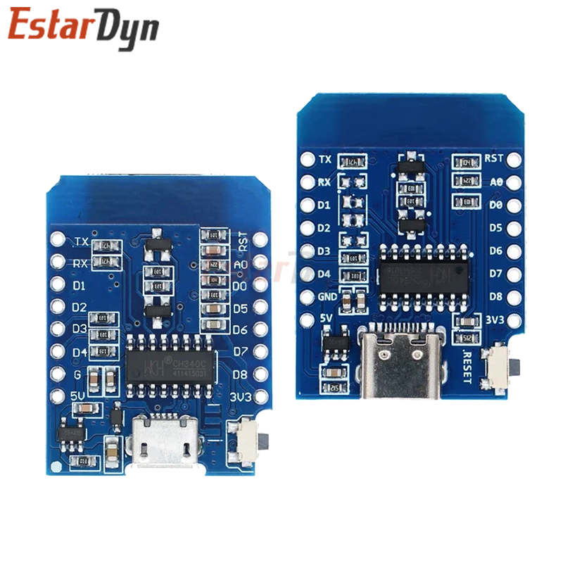 D1 Mini TYPE-C/MICRO ESP8266 E - Nodemcuv2 incelemesi ve fiyatı